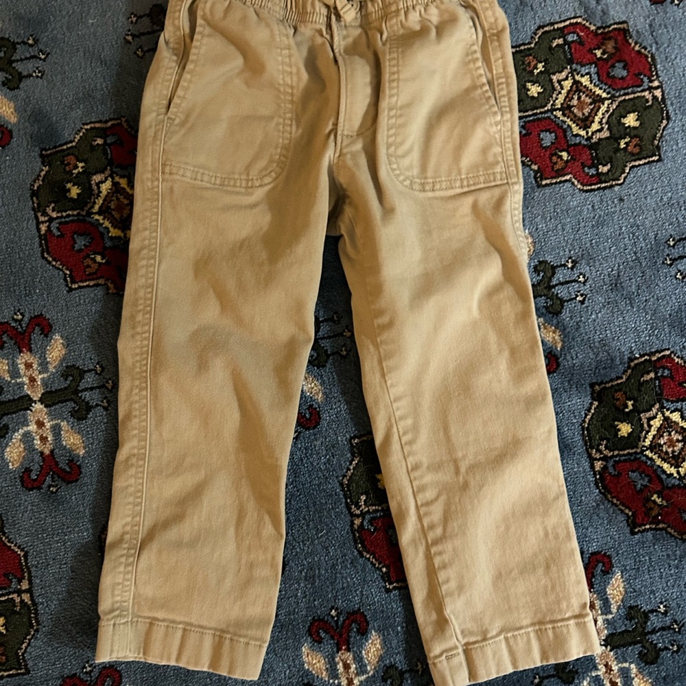 Crewcuts Beige Elastic Waist Pants